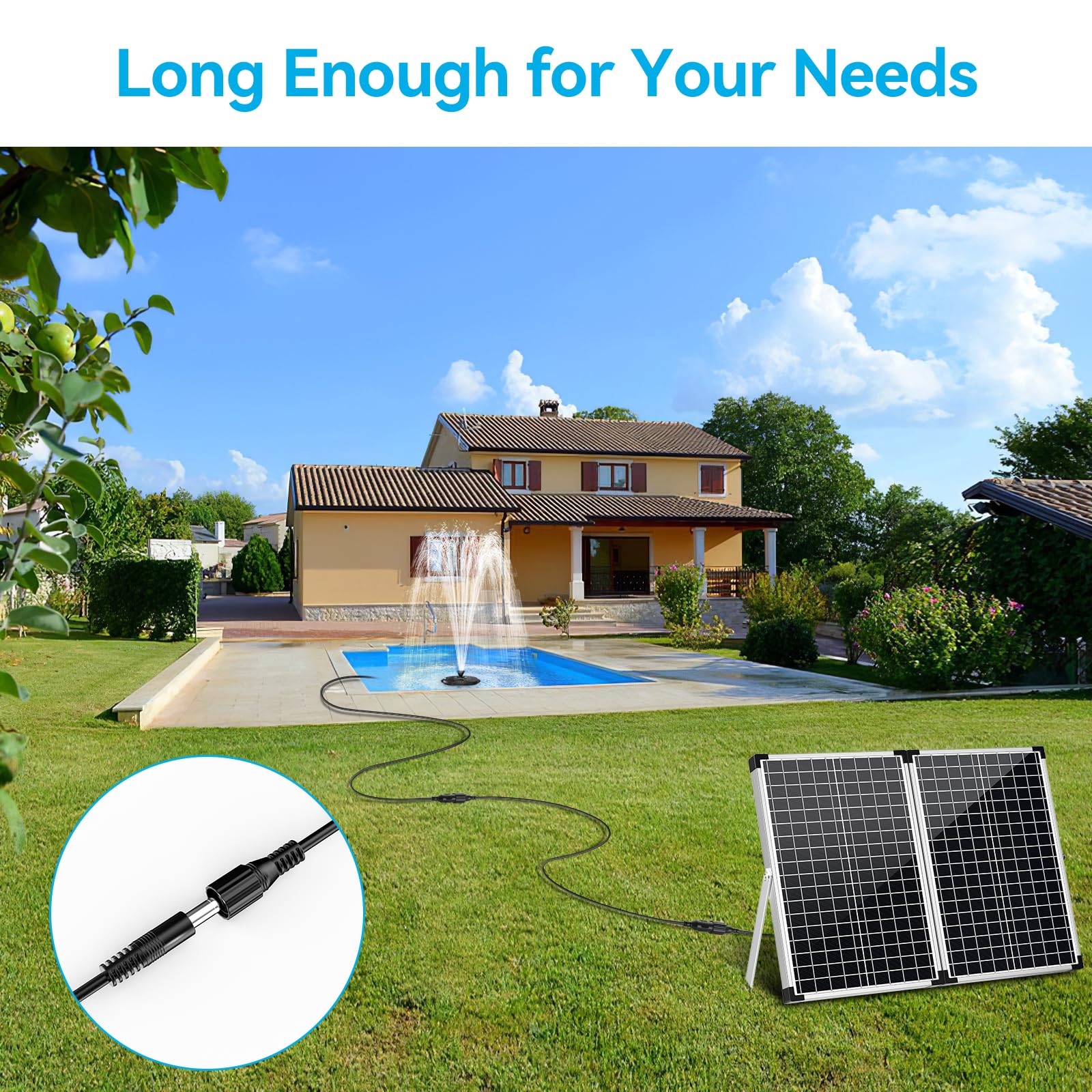 Solar Water Pump Extension Cord DC 5521