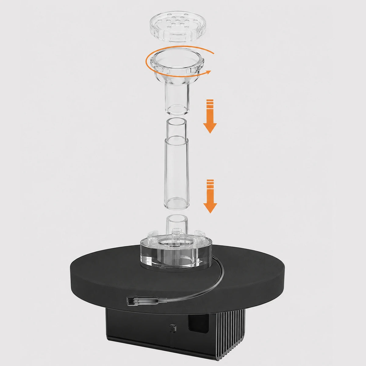 install the small solar fountains light