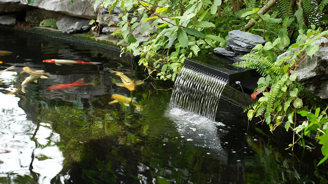 Backyard waterfall