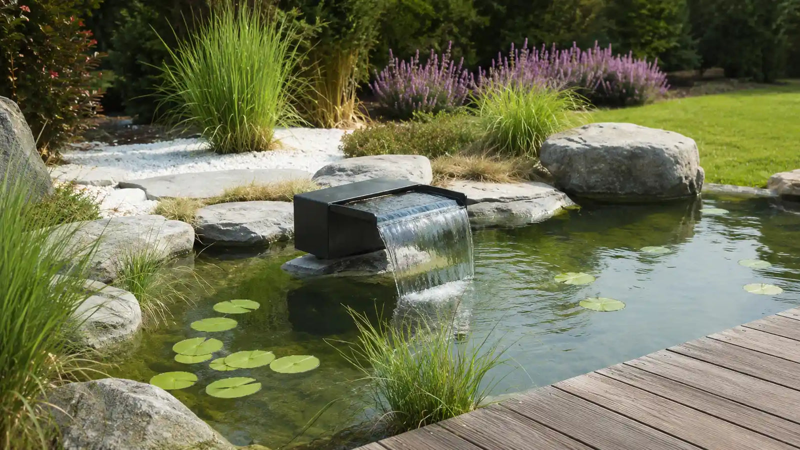 Ideal pump for waterfall in pond, patio waterfall & LED waterfall fountain, builds soothing elegant patio water ambiance.