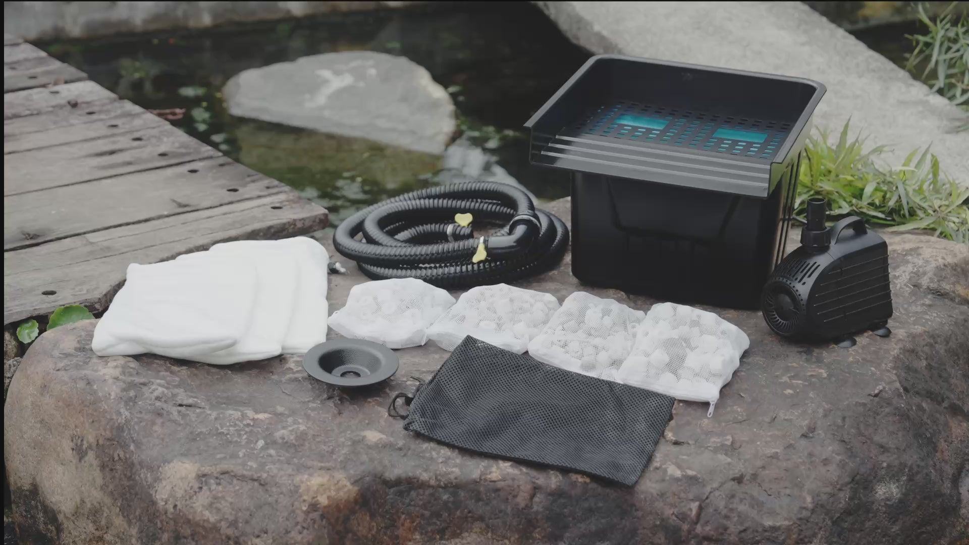 80W 1200GPH Electric Waterfall Pump Kit with 12.6"x11" Spillway