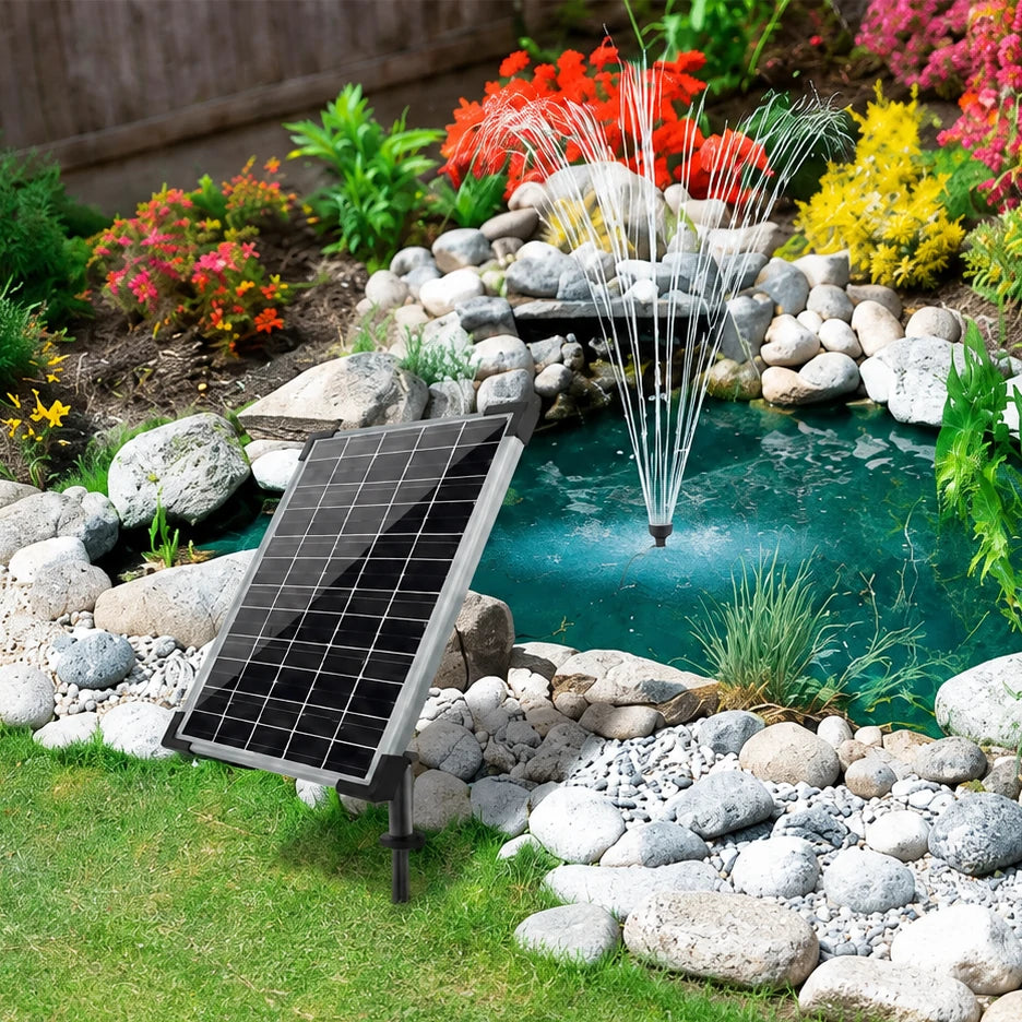 small fountain pump installation