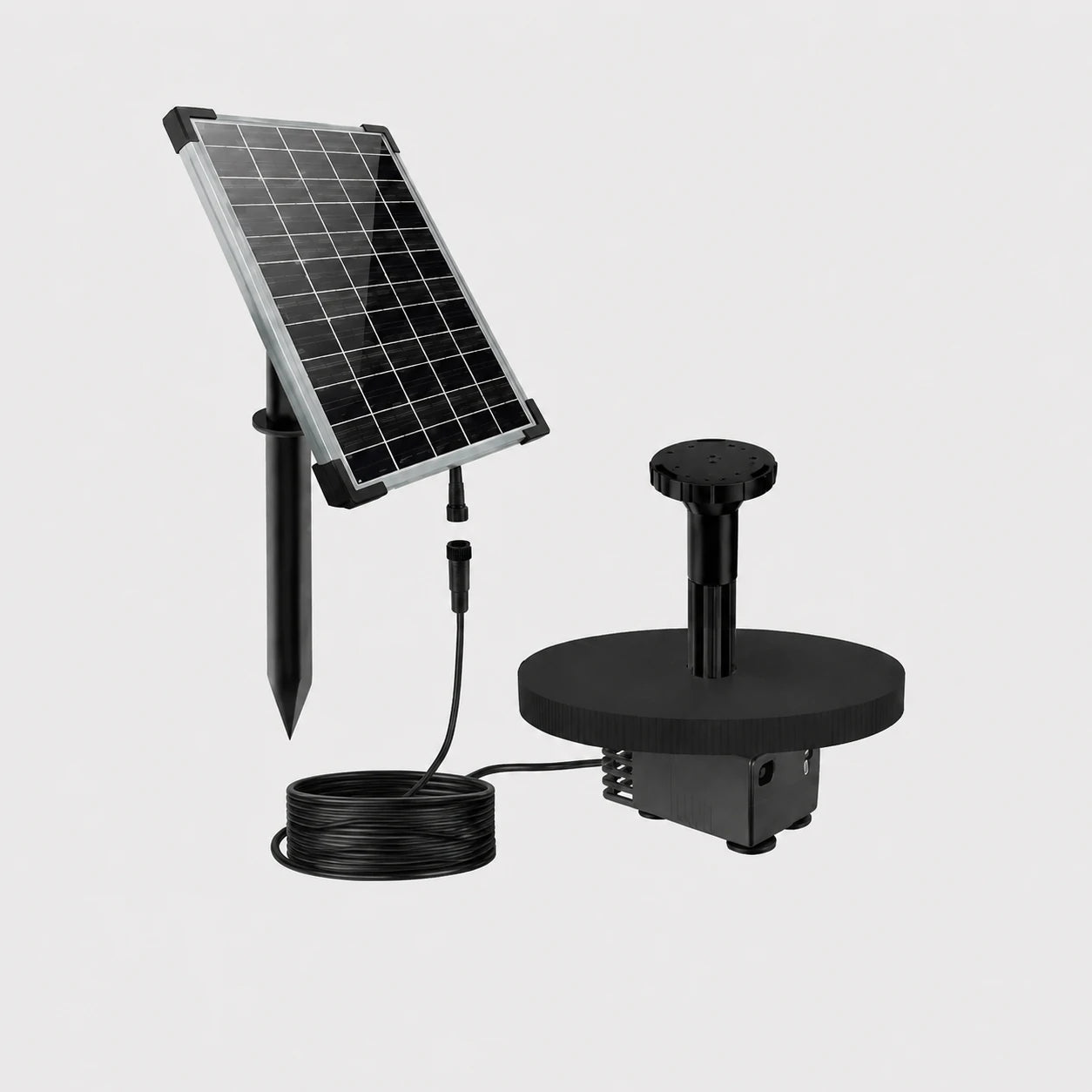small fountain pump set up connect