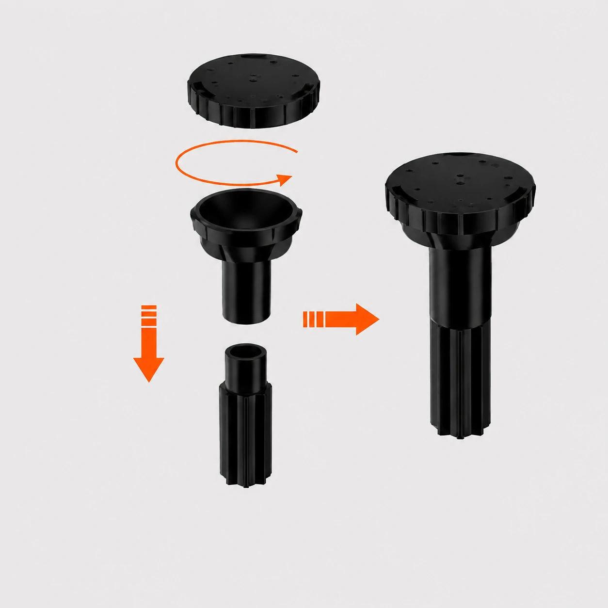 small fountain pump set up head