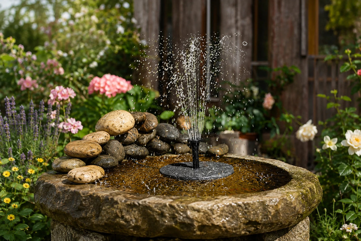 solar power waterfall pump dug in installation methods