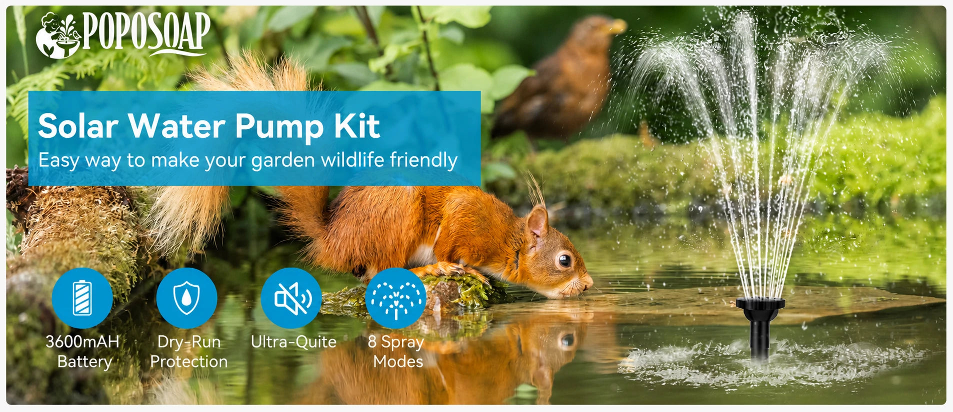 solar bird bath fountain pump kit