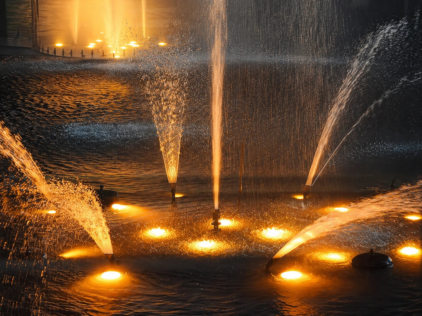 pond lights underwater solar fountain