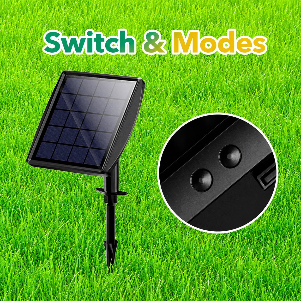 solar lights for pond two modes