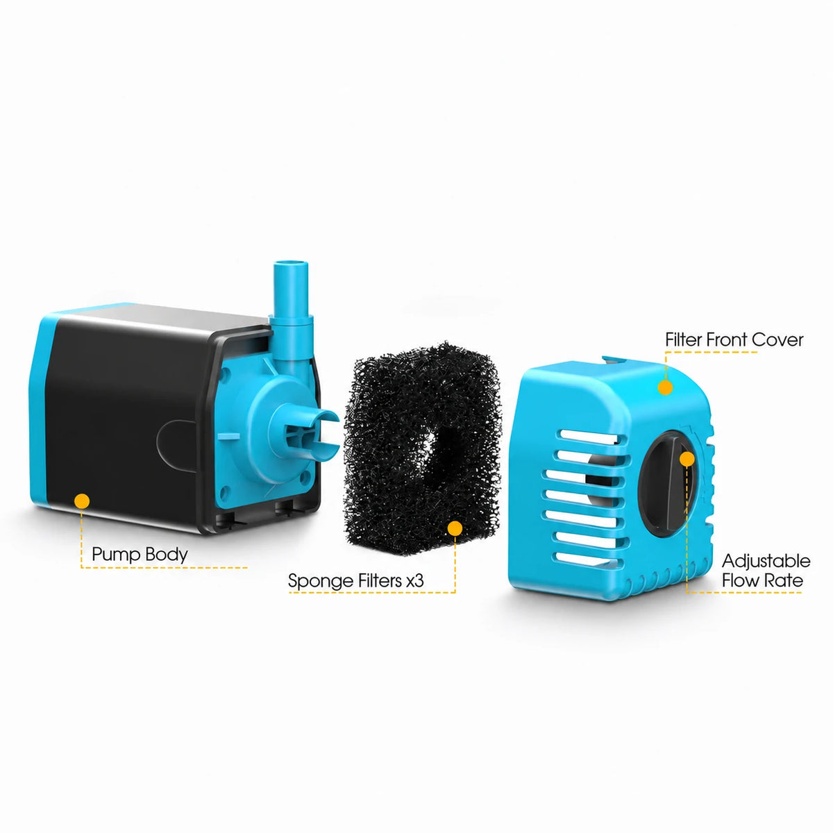 solar powered fish pond filter pump