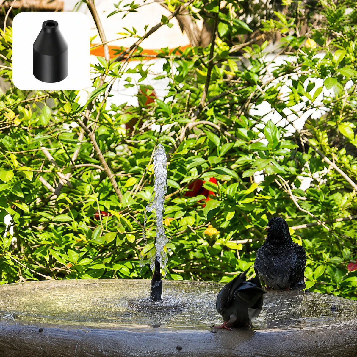 solar powered fountain pump for bird bath head spray