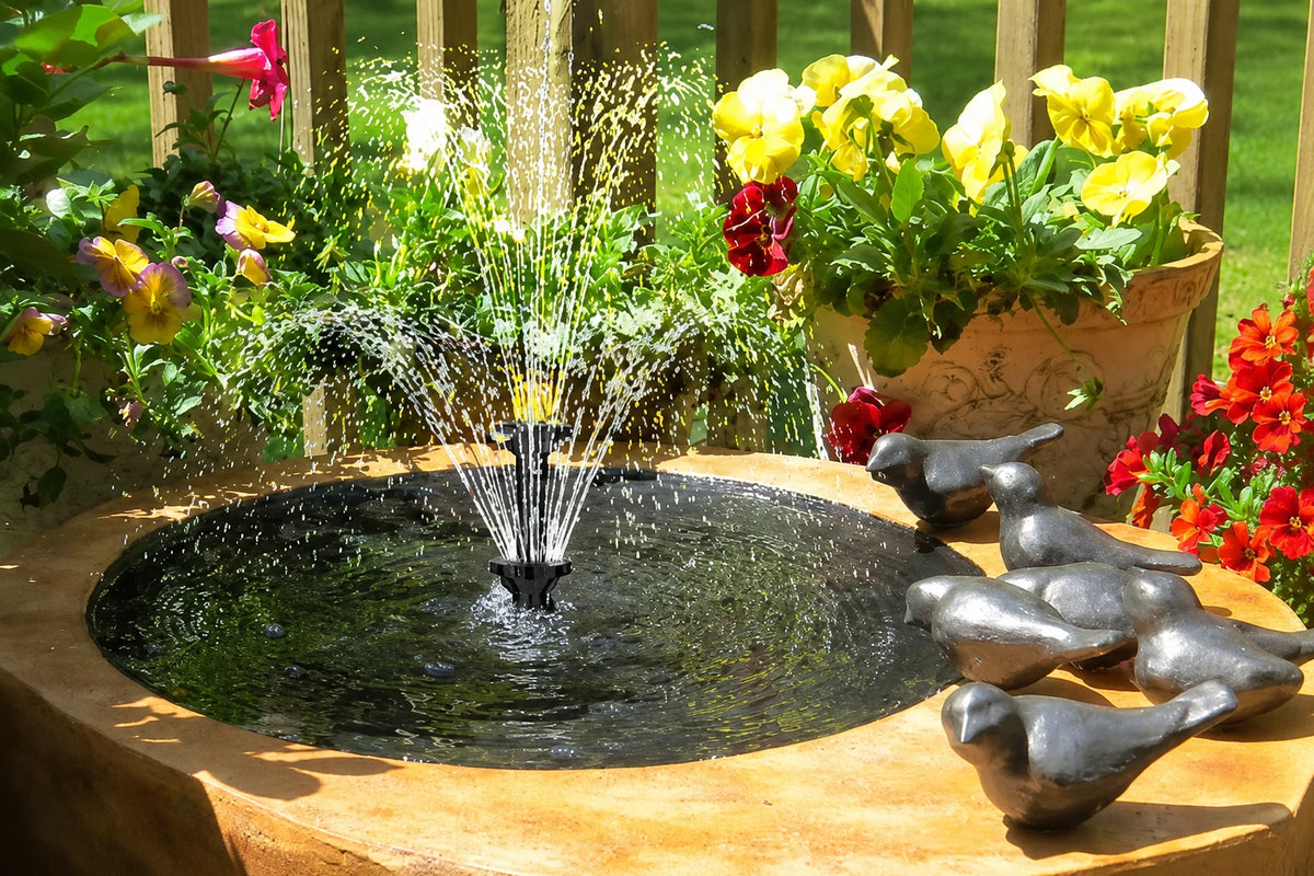 solar power waterfall pump dug in installation methods