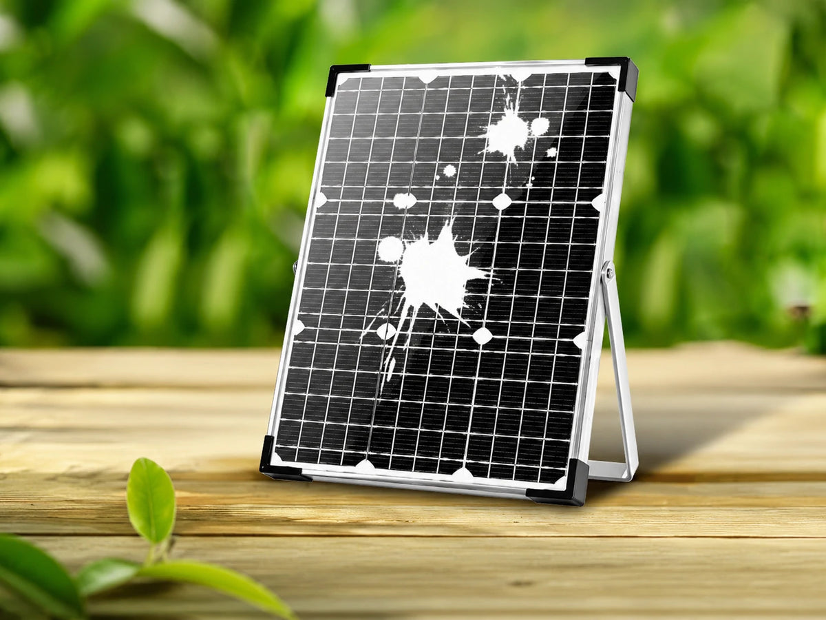 solar pump for a fountain dirty panel