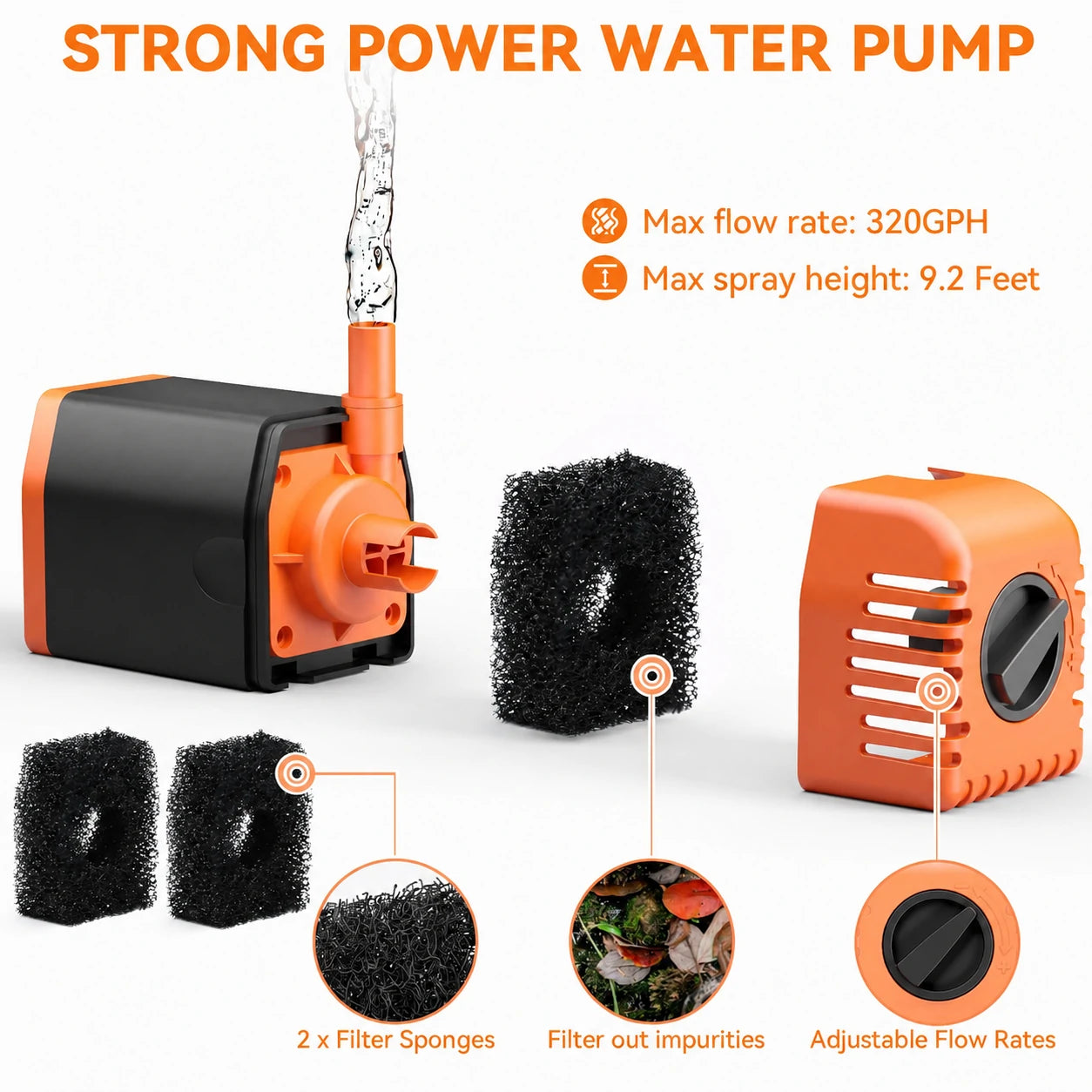 solar water fountain pumps