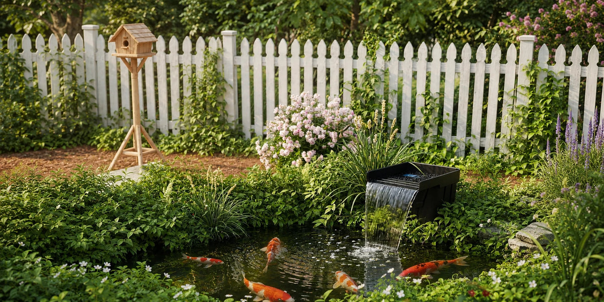 solar water pump pond waterfall material