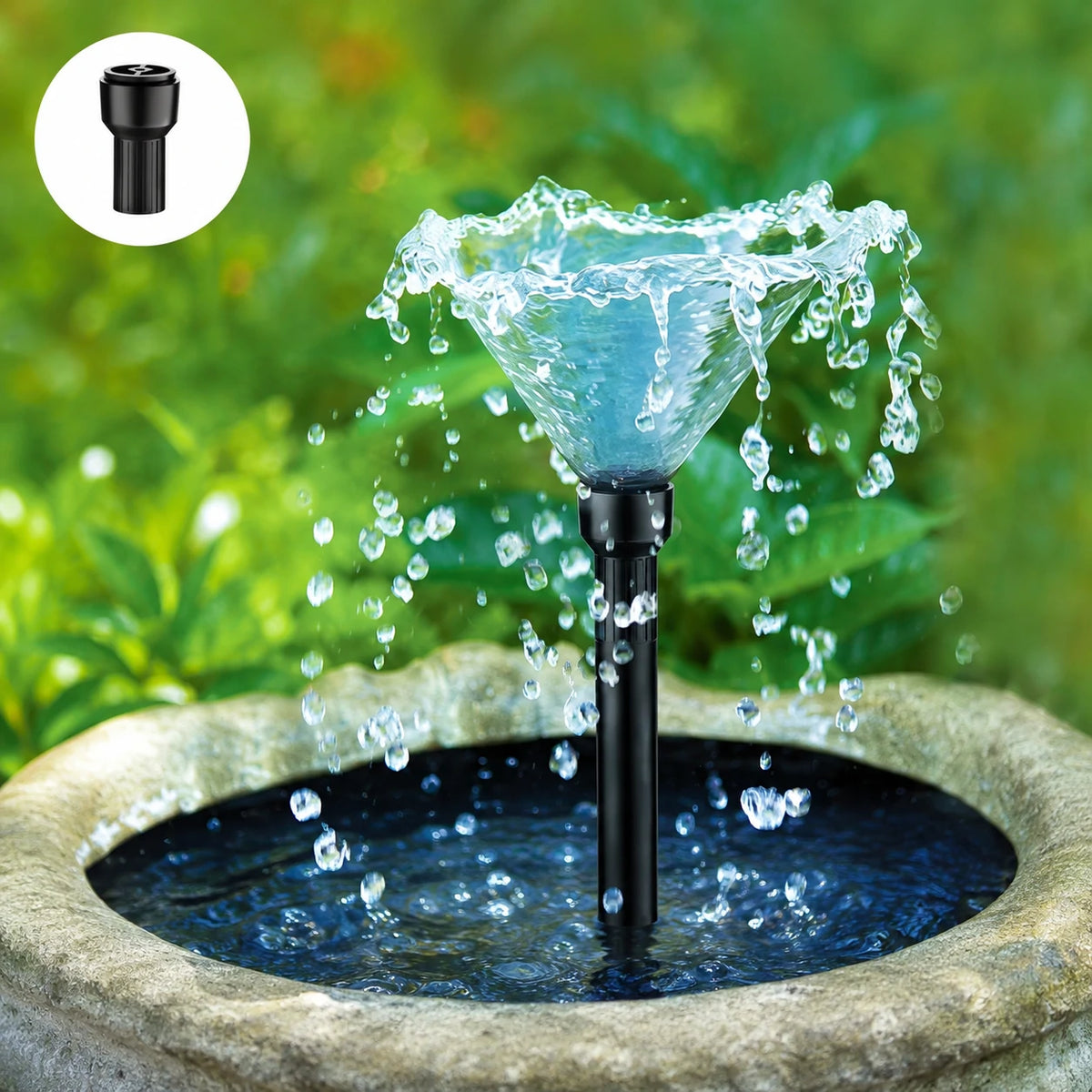 water fountain solar pump spray styles